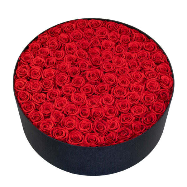 Round Rose Box-99 roses (2 boxes pack) - Image 3